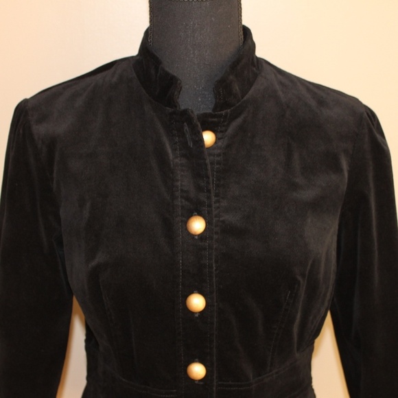My Michelle Velvet Jacket with Gold Buttons - Picture 2 of 6